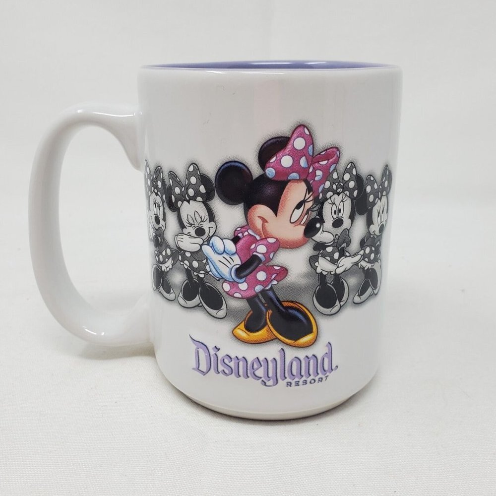 Disney Parks Minnie Mouse Emotions Embossed Coffee Mug 3D Pink Shadow Style